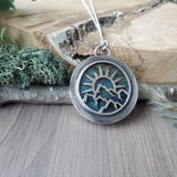 Rainbow Labradorite Necklace, Mountains