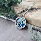 Rainbow Labradorite Necklace, Mountains