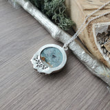BC Ocean Picture Stone Necklace, Rocky Shore