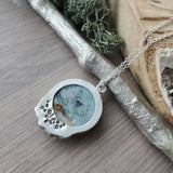BC Ocean Picture Stone Necklace, Rocky Shore