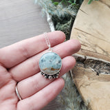 BC Ocean Picture Stone Necklace, Rocky Shore