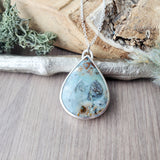 BC Ocean Picture Stone Necklace, Pear