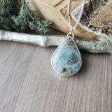 BC Ocean Picture Stone Necklace, Pear