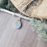 BC Ocean Picture Stone Necklace, Pear