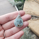 BC Ocean Picture Stone Necklace, Pear