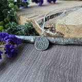 Art Needs Heart Necklace, Stamped