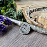 Art Needs Heart Necklace, Stamped