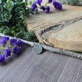 Art Needs Heart Necklace, Stamped