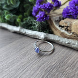 Tanzanite Ring, Leaves, 6mm