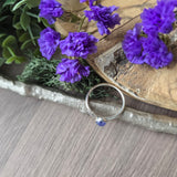 Tanzanite Ring, Leaves, 6mm