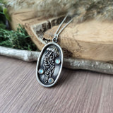 Jellyfish Necklace, 3D, Labradorite