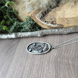 Jellyfish Necklace, 3D, Labradorite