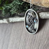 Jellyfish Necklace, 3D, Labradorite