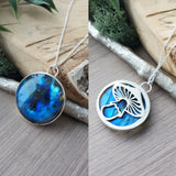 Labradorite Necklace, Mushroom