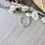 Paw Print Ring, Flat