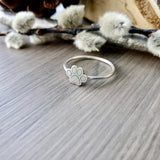 Paw Print Ring, Flat