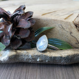 Moonstone Ring, Tear Drop, Faceted