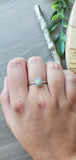 Sterling Opal Ring, Oval, Smaller