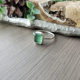 Serpentine Ring, Emerald Cut