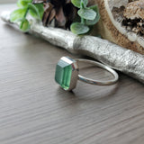 Serpentine Ring, Emerald Cut