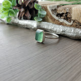 Serpentine Ring, Emerald Cut