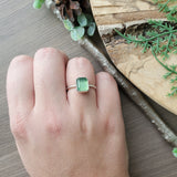 Serpentine Ring, Emerald Cut