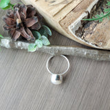 Pearl Ring, Button, Large