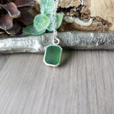 Serpentine Necklace, Emerald Cut