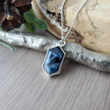 Pietersite Necklace, Long Hexagon