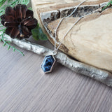 Pietersite Necklace, Long Hexagon
