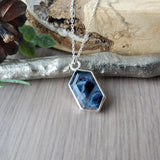 Pietersite Necklace, Long Hexagon