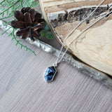 Pietersite Necklace, Long Hexagon