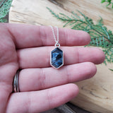 Pietersite Necklace, Long Hexagon
