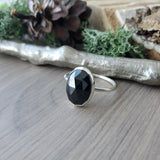 Spinel Ring, Oval, Faceted