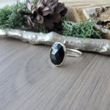 Spinel Ring, Oval, Faceted