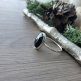 Spinel Ring, Oval, Faceted