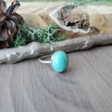 Turquoise Ring, Oval, Smooth