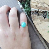 Turquoise Ring, Oval, Smooth