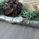 Opal Ring, Faceted, Round, 6mm