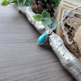 Turquoise Necklace, Tear Drop, Smooth