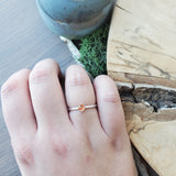 Sunstone Ring, Faceted, 4mm