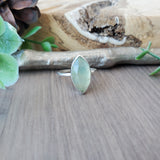 Prehnite Ring, Marquise