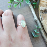 Prehnite Ring, Marquise