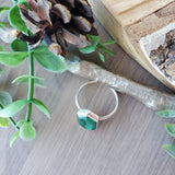 Malachite Ring, Long Hexagon