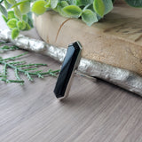 Onyx Ring, Long Hexagon, Large