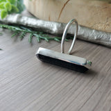 Onyx Ring, Long Hexagon, Large