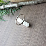 Onyx Ring, Long Hexagon, Large