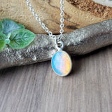 Opal Necklace, Smooth Oval