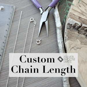 Custom Chain Length Upgrade: Add on to Necklace Purchase from my Shop -  Cannot be Purchased Alone