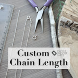 Custom Chain Length Upgrade: Add on to Necklace Purchase from my Shop -  Cannot be Purchased Alone